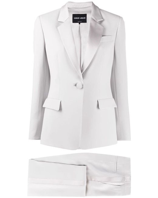 Giorgio Armani Gray Trousers Suit Set