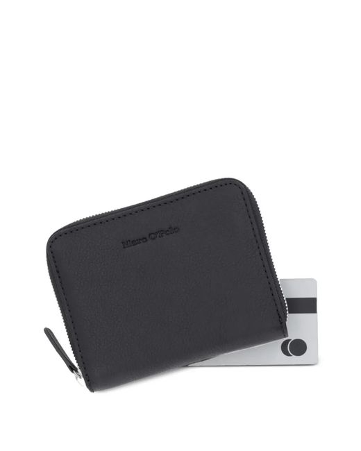 Marc O' Polo Gray Logo-Embossed Zip-Around Wallet