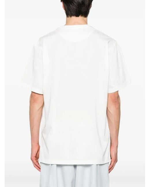 Y-3 White Short-Sleeve T-Shirt