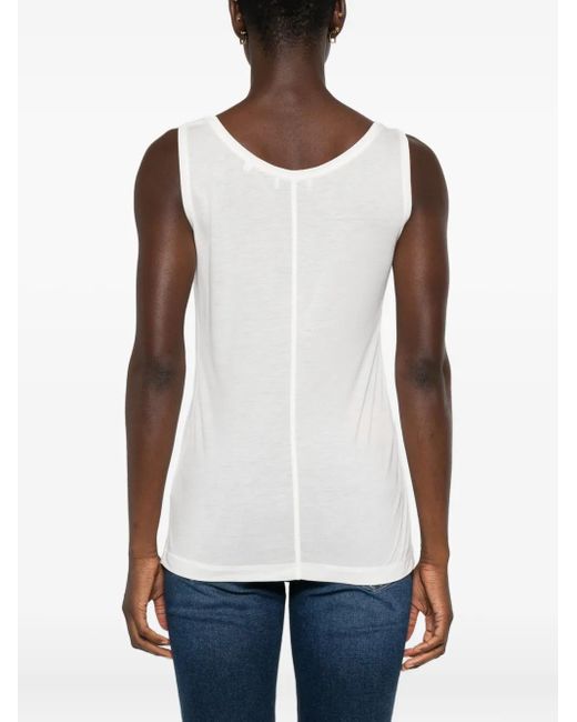 Marc O' Polo White Scoop-Neck Sleeveless Top