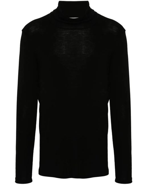 Rohe Black Wool Sweater for men