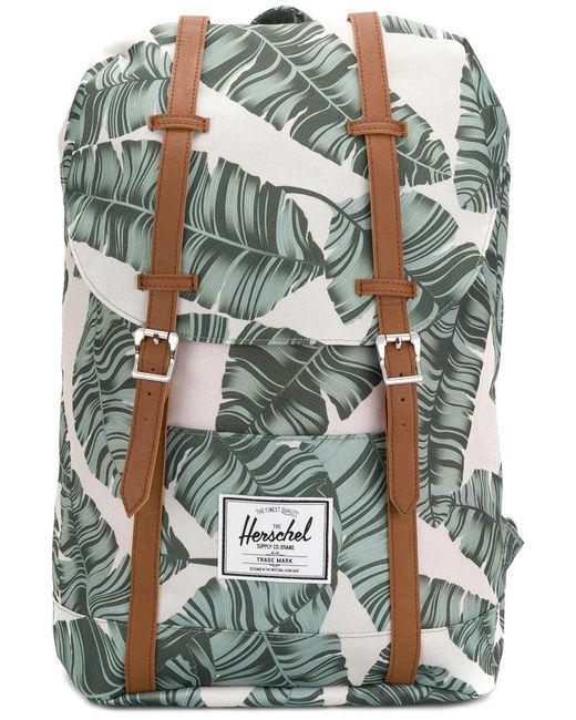 Herschel Supply Co. Green Tropical Print Backpack for men
