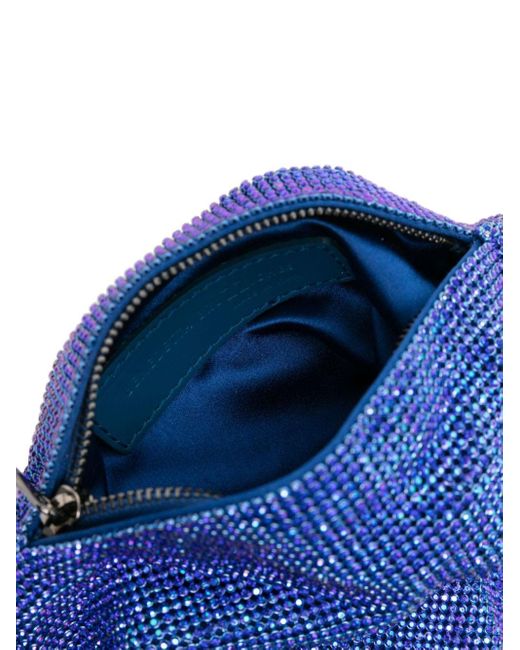 Bolso de hombro Ursulina con strass Benedetta Bruzziches de color Blue