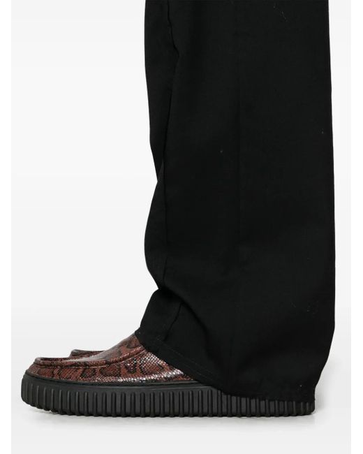 AIREI Black Wool Trousers for men