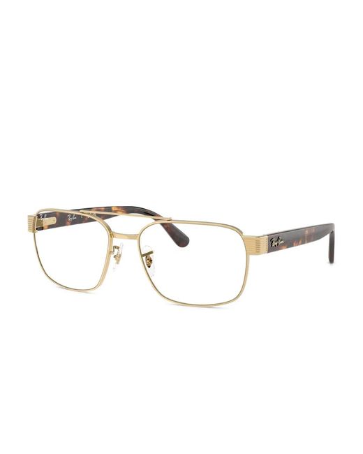 Ray-Ban Brown Rx3751V Rectangle Glasses