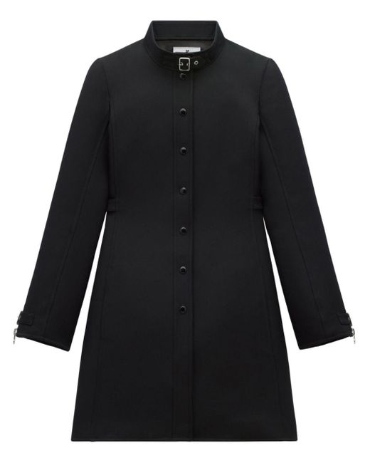 Manteau à détail de boucle Courreges en coloris Black