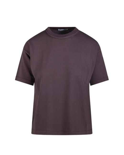 Daniele Fiesoli Purple Ribbed T-Shirt
