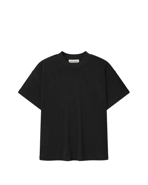 Fear Of God Black Essentials Logo-Patch T-Shirt for men