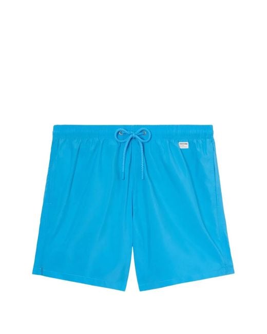 Mc2 Saint Barth Blue Drawstring-Waist Swim Shorts for men