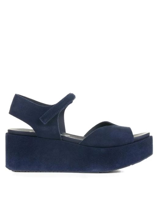 Pedro Garcia Blue Nelly Suede Sandals