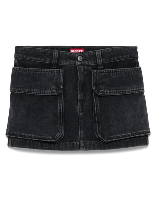 DIESEL Black Mini Skirt