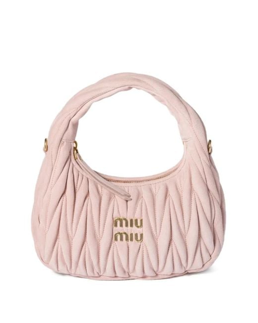 Miu Miu Pink Handtasche aus Matelassé-Leder