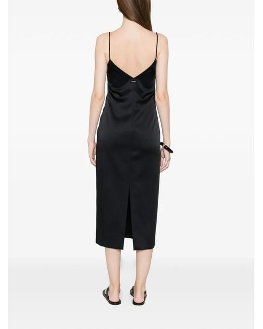 Twinset Black V-Neck Strap Dress