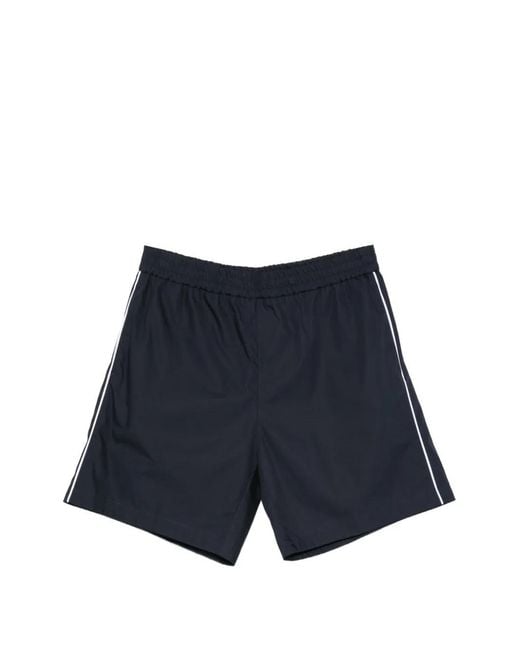Iceberg Blue Piped-Trim Shorts for men