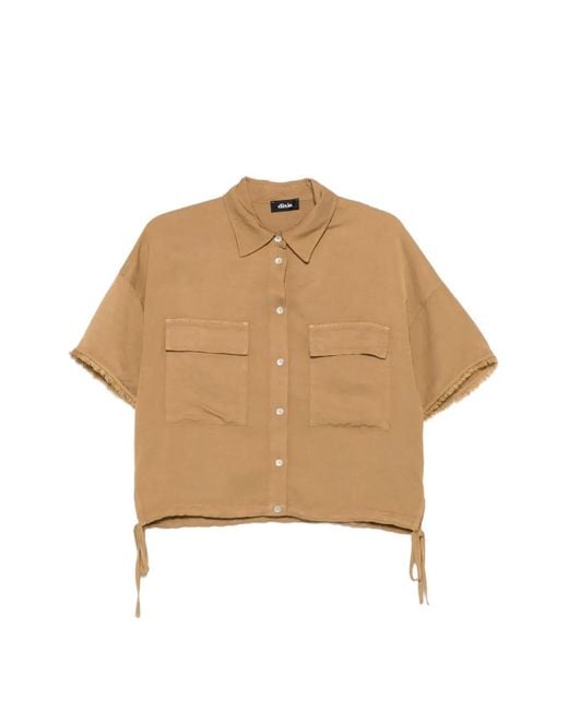 Dixie Natural Patch-Pocket Fringed Shirt