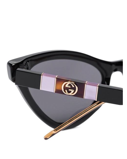 Gucci Brown Cat-Eye Tinted Sunglasses