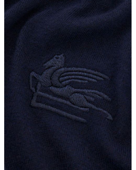 Etro Cardigan mit Pegaso-Stickerei in Blue für Herren