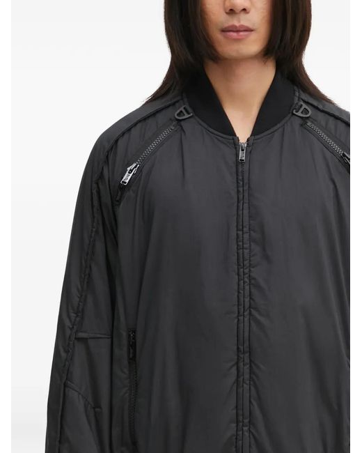Undercover Gray Zip-Detail Bomber Jacket for men