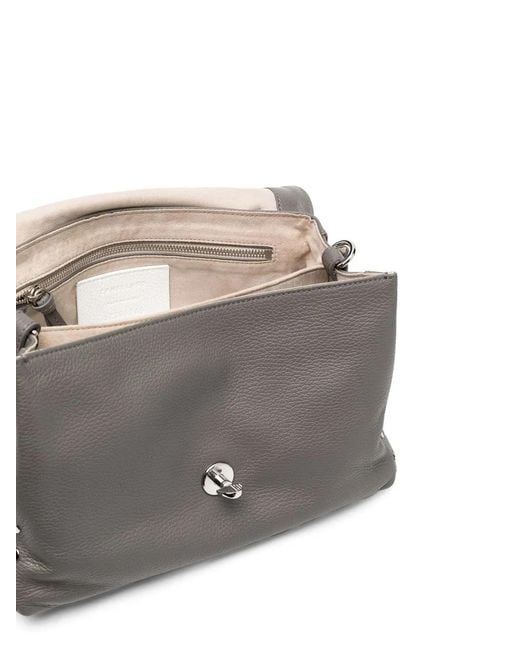 Zanellato Gray Calf-Leather Satchel-Bag
