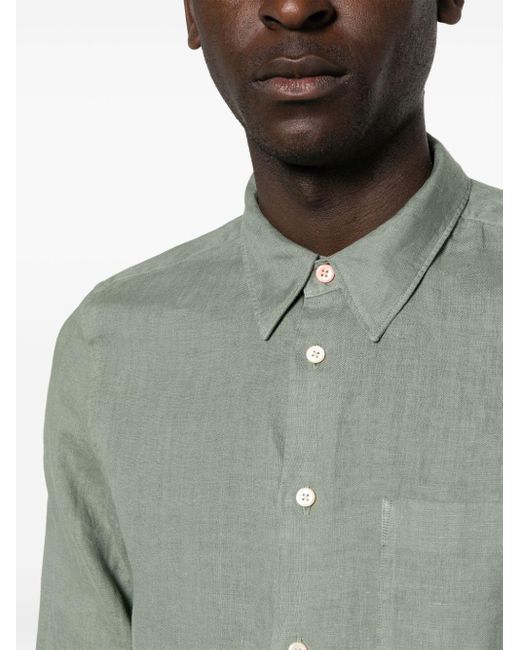 Camicia sartoriale di PS by Paul Smith in Green da Uomo