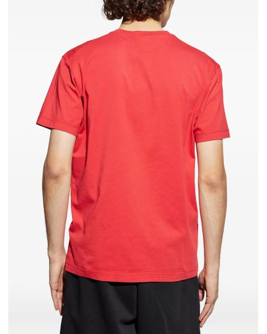 DSquared² Pink Logo-Print Cotton T-Shirt for men