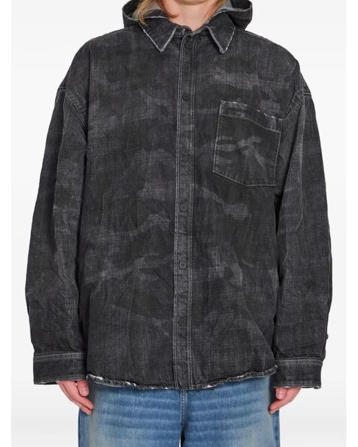 Balenciaga Black Denim Jacket for men