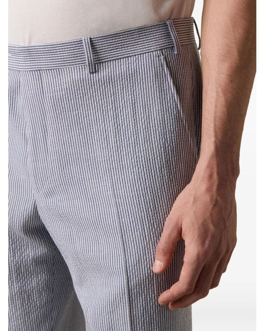 Brooks Brothers Gray Seersucker Striped Trousers for men