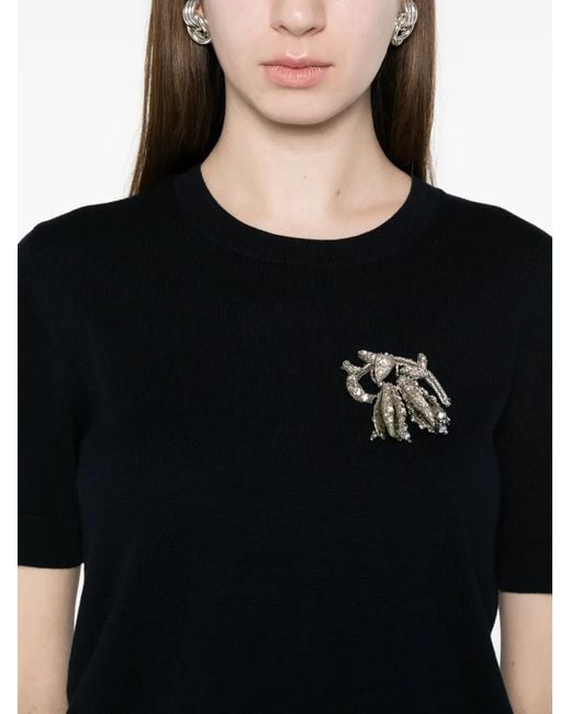 N°21 Black Short-Sleeve T-Shirt