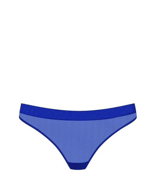 Maison Close Blue Corps À Corps Neon Low-Rise Briefs