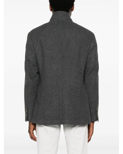 Brunello Cucinelli Gray Water Resistant Outerwear for men