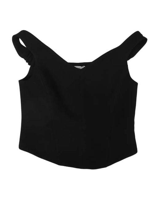 Jonathan Simkhai Black Emri Off-Shoulder Top