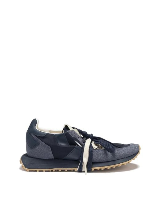 GHOUD VENICE Blue Rush Glitter-Detail Sneakers