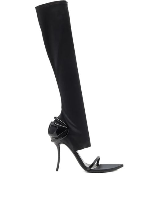 DIESEL Black D-Ten&Half Knee-High Boots
