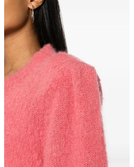 Isabel Marant Pink Esmee Brushed Jumper