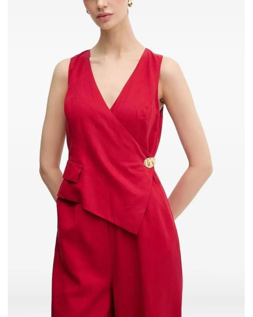 Tuta Intera A Portafoglio di Pedro Del Hierro Madrid in Red