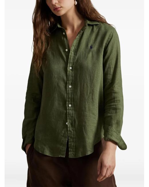 Polo Ralph Lauren Green Button Front Shirt