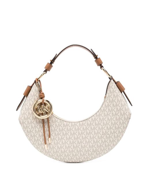 Michael Kors Natural Medium Koa Shoulder Bag
