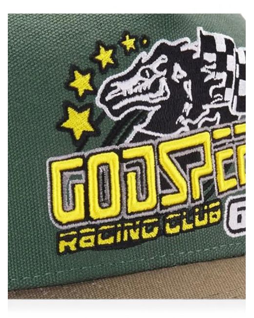 Godspeed Green Logo-Embroidered Snapback Cap for men