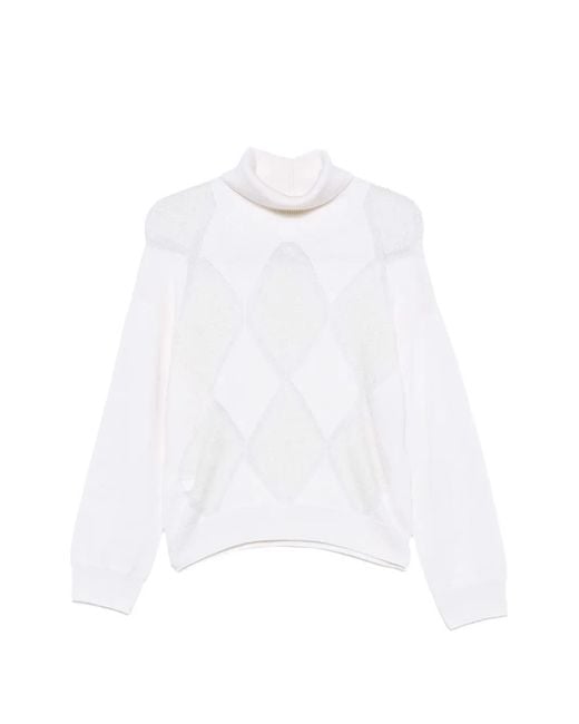 Pull À Losanges Peserico en coloris White