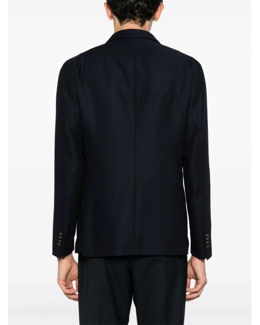 Tagliatore Blue Double-Breasted Blazer for men