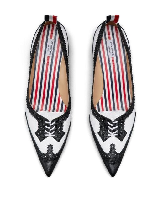 Thom Browne Metallic 50Mm Wingtip Pumps