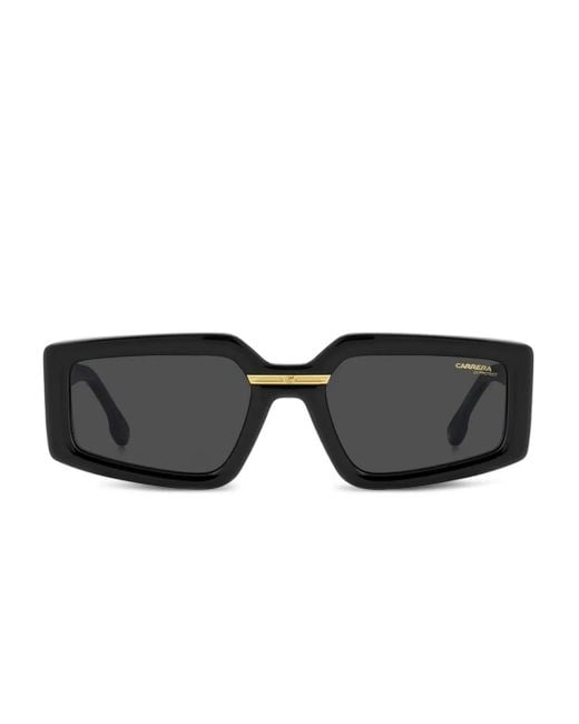 Carrera スクエアフレーム サングラス Black