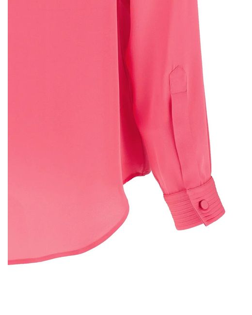 Tom Ford Pink Chemise À Plastron Plissé