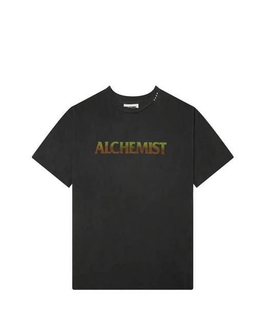 Alchemist Black Logo-Print T-Shirt for men