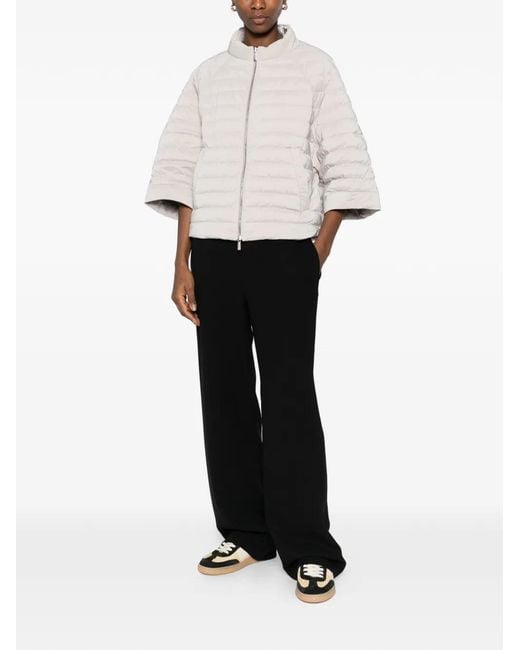 Moorer White Zip Jacket