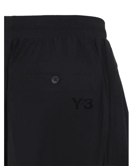 Y-3 Blue Pantalon À Poches Boutonnées for men