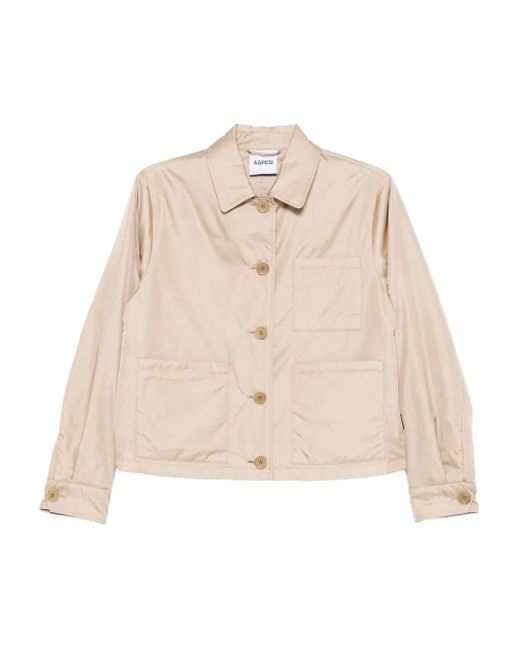 Chaqueta con bolsillos de parche Aspesi de color Natural