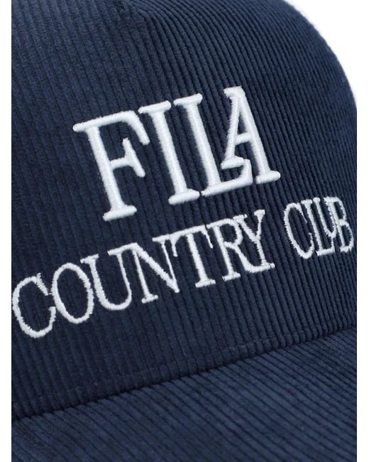 Cappello A Coste di Fila in Blue