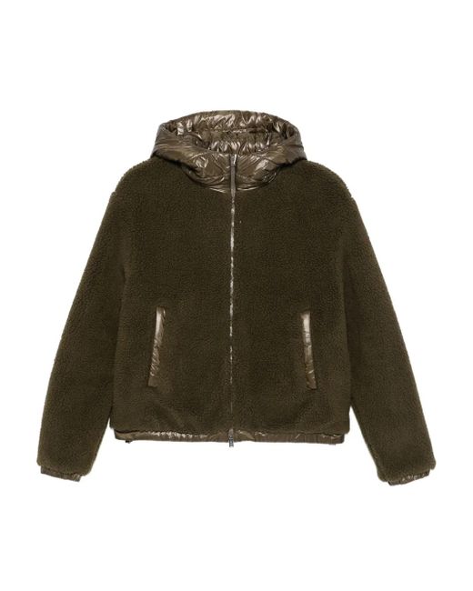 Herno Green Zip-Up Bomber Jacket