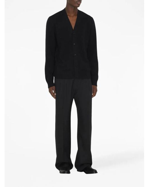 Burberry Black Cashmere Cardigan for men